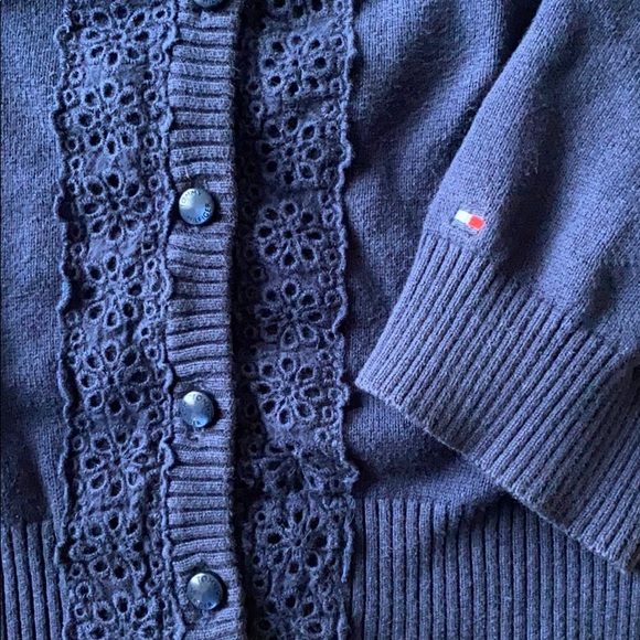 Tommy Hilfiger Navy Cardigan - Picture 3 of 5
